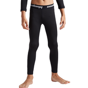 Boys Girls Black Thermal Compression Pants CH002BK