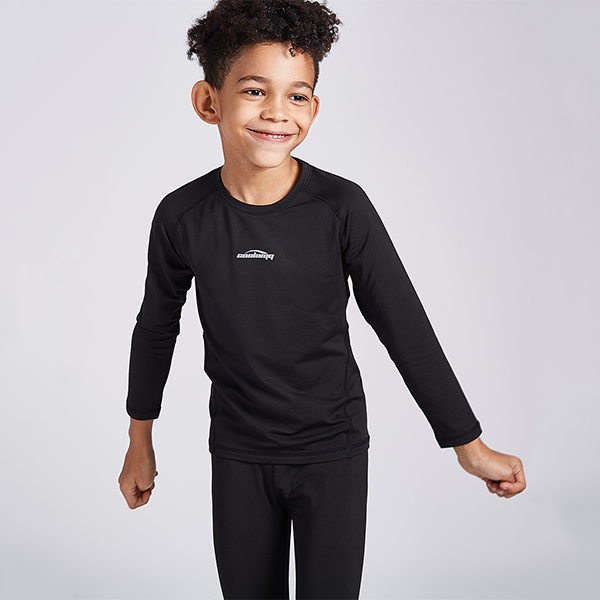Boy's Long Sleeve Shirt Quick Dry Baselayer Compression Trianing Tops
