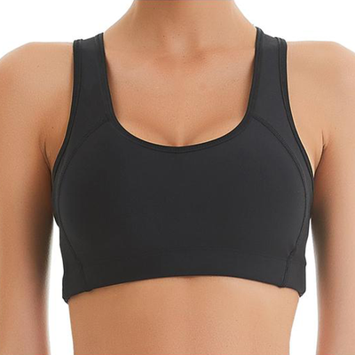 Black Women's Sports Bras with Removable Pads WE001