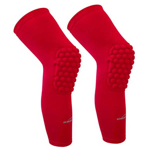 COOLOMG Basketball Knee Pads Compression Leg Sleeves Honeycomb Knee Pads