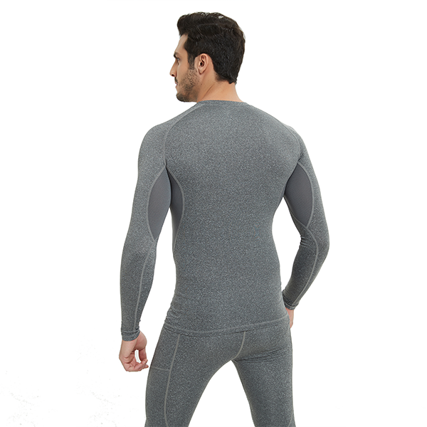 Men's Baselayer Compression Shirt- Black SP516