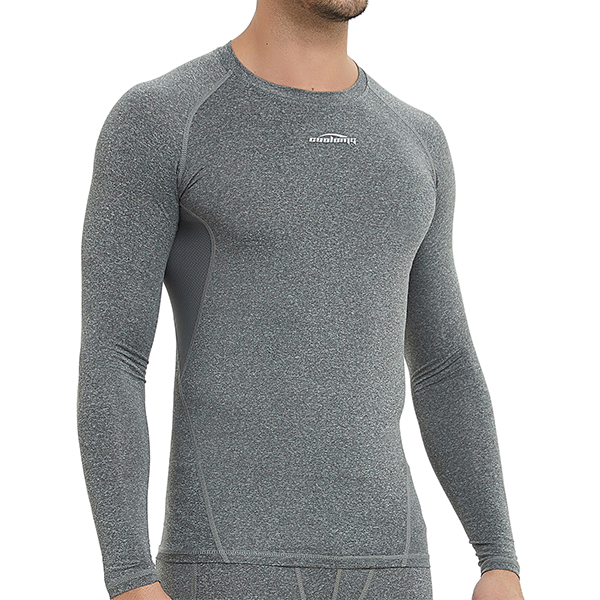 Men's Baselayer Compression Shirt- Black SP516
