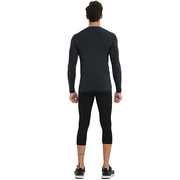 Men's Baselayer Compression Shirt- Black SP516