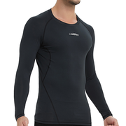 Men's Baselayer Compression Shirt- Black SP516