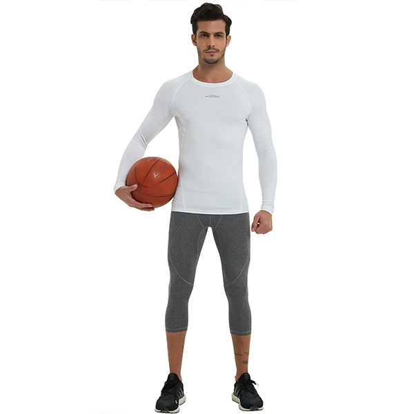 Men's Baselayer Compression Shirt- Black SP516
