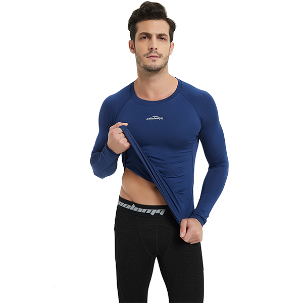 Men's Baselayer Compression Shirt- Black SP516