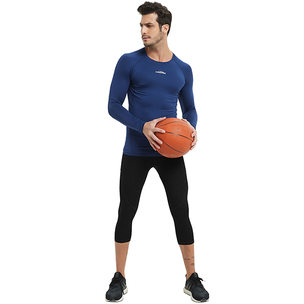 Men's Baselayer Compression Shirt- Black SP516
