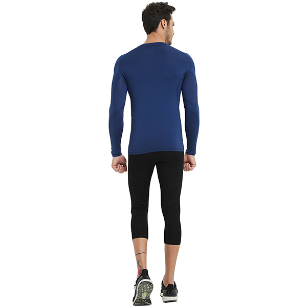 Men's Baselayer Compression Shirt- Black SP516