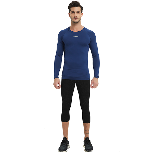 Men's Baselayer Compression Shirt- Black SP516