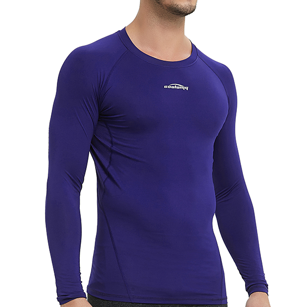 Men's Baselayer Compression Shirt- Black SP516