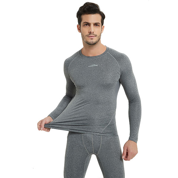 Men's Baselayer Compression Shirt- Black SP516