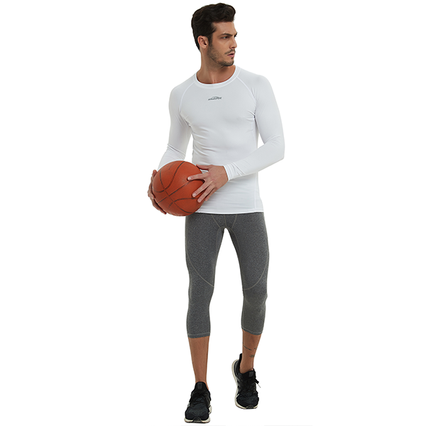 Men's Baselayer Compression Shirt- Black SP516