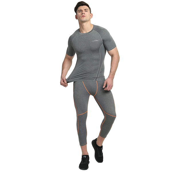 Gray 3/4 Tights Pants for Youth & Men