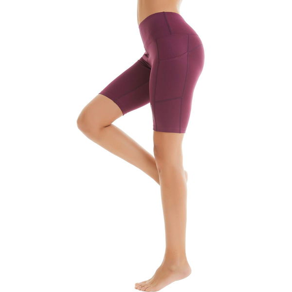 Women's Yoga Shorts with Side Pockets