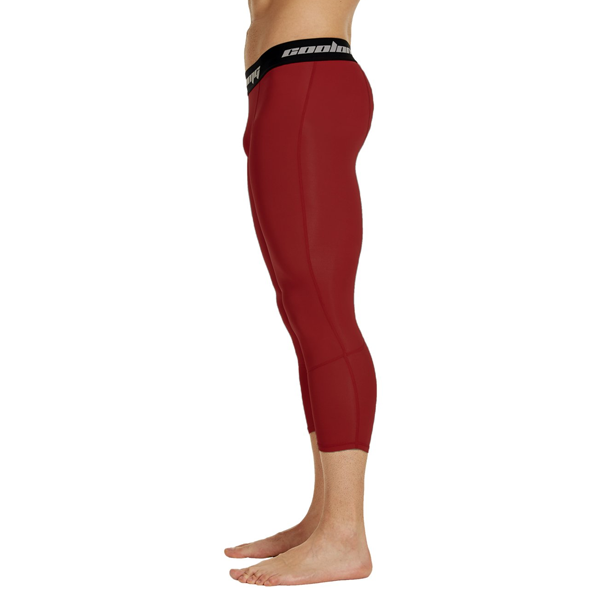 Wine Red 3/4 Tights Pants