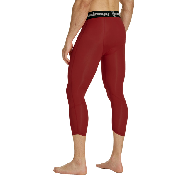 Wine Red 3/4 Tights Pants