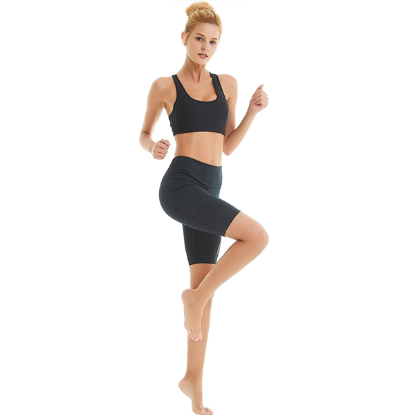 Women's Yoga Shorts with Side Pockets